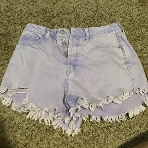 Lilac Jean Shorts